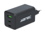 Yanec Compacte GaN lader USB-A USB-C 100W