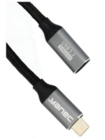 Yanec USB-C laad- en datakabel verlengkabel 2m nylon (100W)